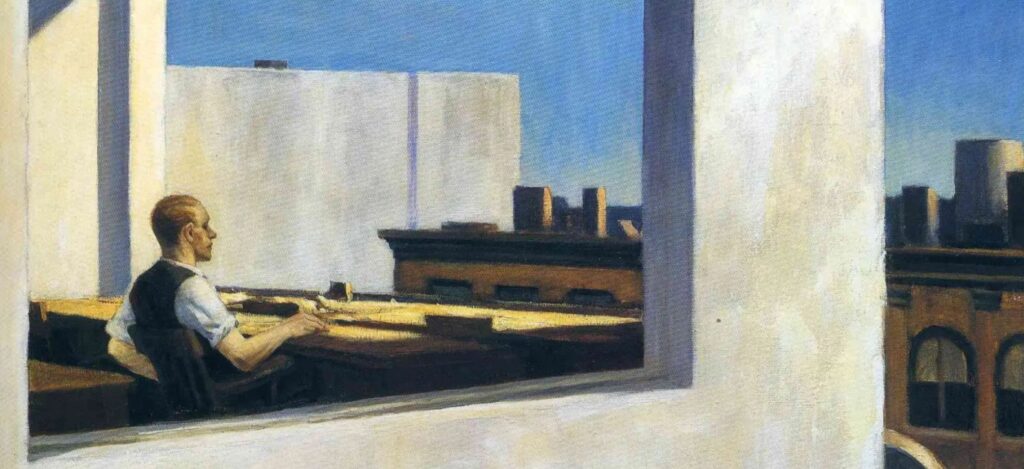 Edward Hopper, Oficina en un pueblo pequeño